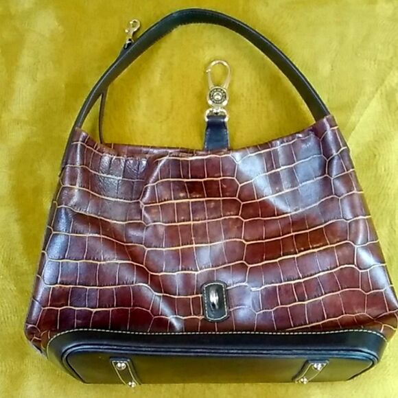 DOONEY AND ROURKE LEATHER LOGO LOCK WOMENS BAG - Picture 6 of 16